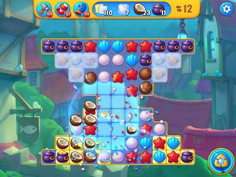 Fishdom level 7500 no boosters フィッシュダム ノーマル [Friend's]