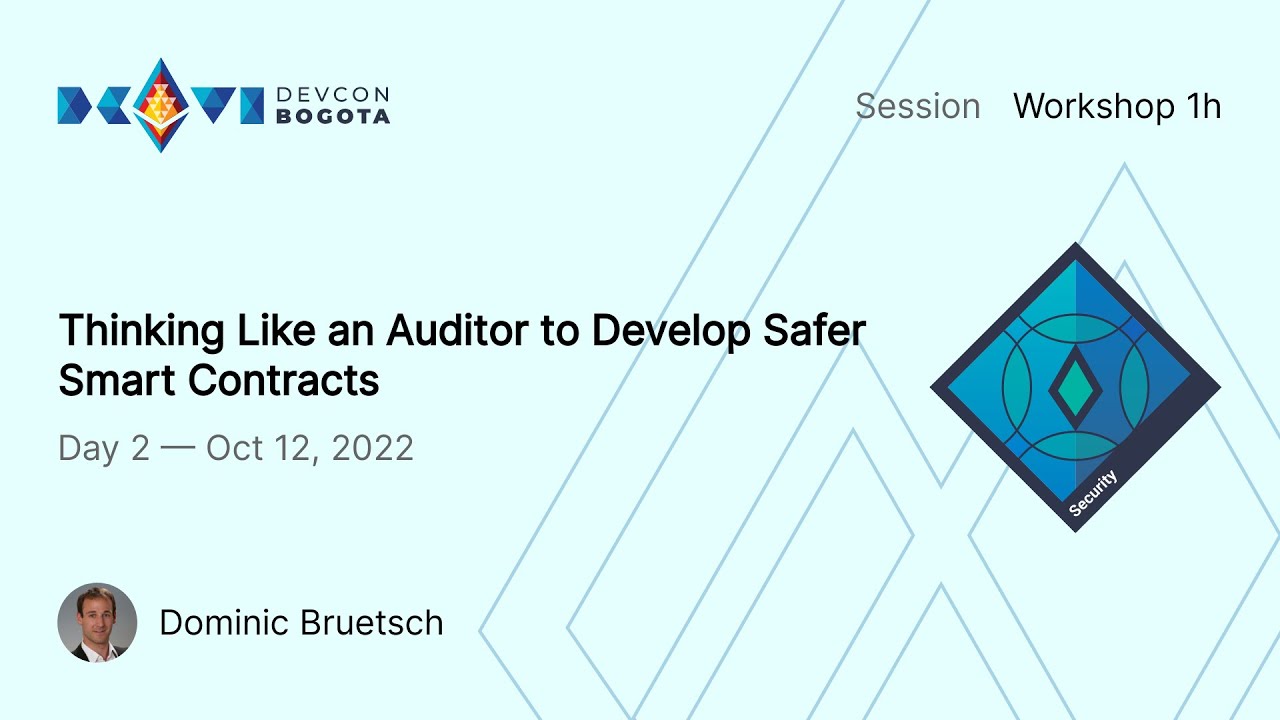 Thinking Like an Auditor to Develop Safer Smart Contracts preview