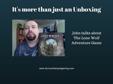 John unboxes the Lone Wolf Adventure Game