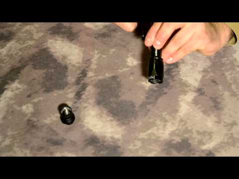 ACM LED Weapon Flashlight mod.4 with Thumbscrew Mount and Tape Switch - Airsoft Gear Test