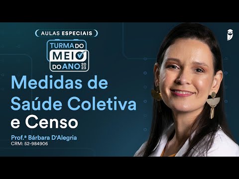 Reta Final Revalida - Medidas de Saúde Coletiva e Censo - Profa. Bárbara D'Alegria