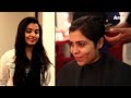 3 Indian girls get a short hair makeover on a TV show (4K remaster and edit)