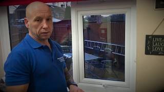 How to remove glass from a double glazed uPVC wind