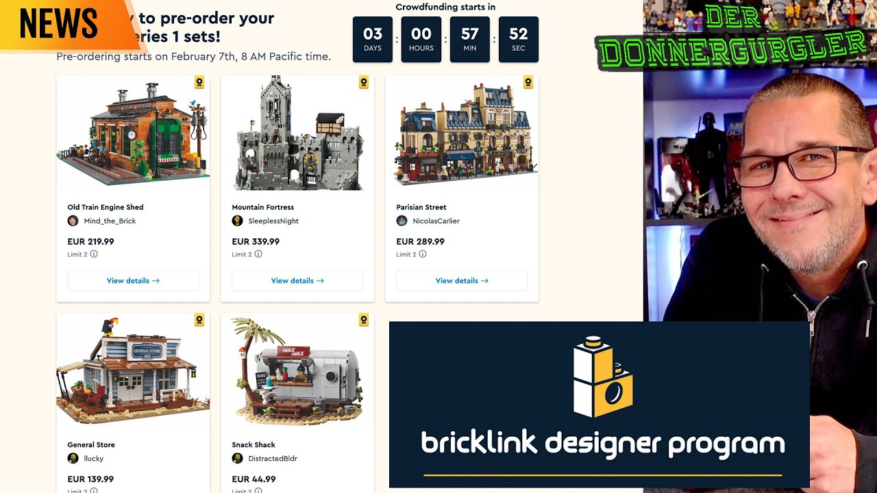 Bricklink Designer Programm Serie 1 Crowdfunding startet am 7. Februar