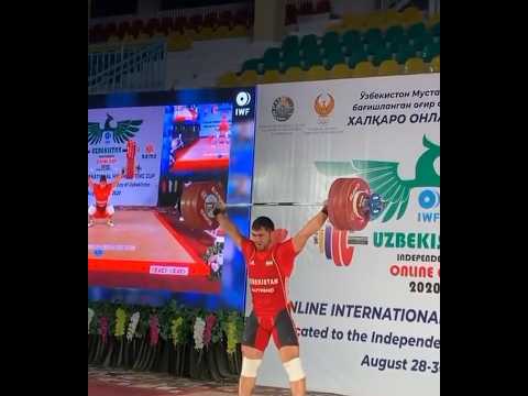 Akbar Djuraev (109) 194 kg snatch
