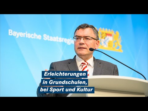 Staatsminister Dr. Florian Herrmann nach der Kabinettssitzung am 22. Juni 2021 - Bayern