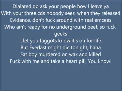 D12 - Quitter (Lyrics on screen) [Everlast Diss][HD]
