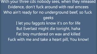 D12 - Quitter (Lyrics on screen) [Everlast Diss][HD]