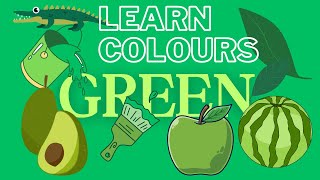 Colour Green - Colours for Toddlers  #kids  #preschool #earlymathskills #kidsyoutube #fyp #viral