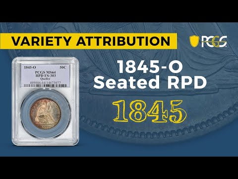 PCGS Variety Attribution | 1845-O Seated Liberty Half Dollar Repunched Dates