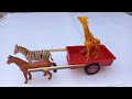 How To Make Horse Cart From Wooden Sticks How To Make Animals Cart At Home Easy Home Cracking