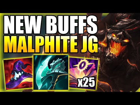 NEW BUFFS FOR AP MALPHITE JUNGLE ALLOW FOR EASY ONE-SHOTS! - Best Build/Runes - League of Legends