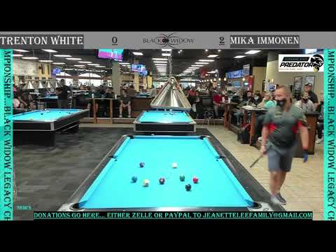 Trenton White vs Mika Immonen | Black Widow Legacy Championship Open 10-Ball Event Match #14