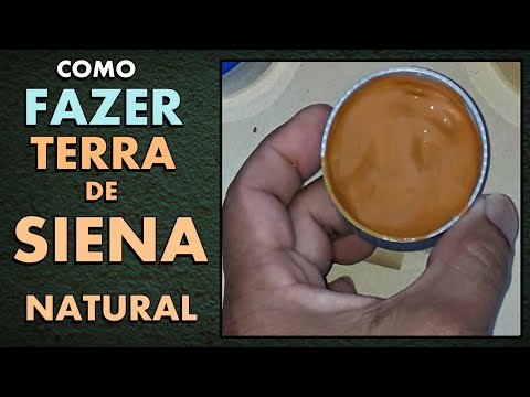 Como fazer a cor Terra de Siena Natural, Mistura de cores passo a passo