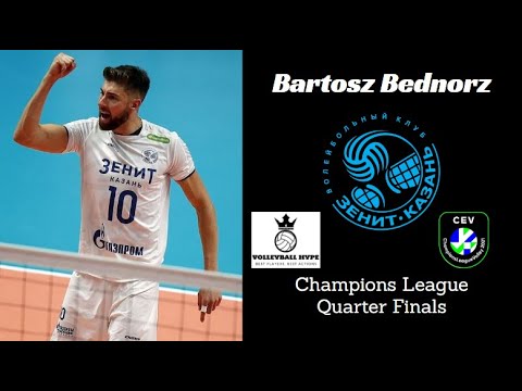 Bartosz Bednorz - Champions League Quarter Finals - Zenit-Kazan vs PGE Skra Bełchatów - All Attacks