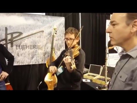 HP Lutherie at NAMM 2016, MIDI violin test