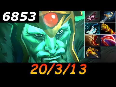 Dota 2 Wraith King 6853 MMR 20/3/13 (Kills/Deaths/Assists) Ranked Full Gameplay