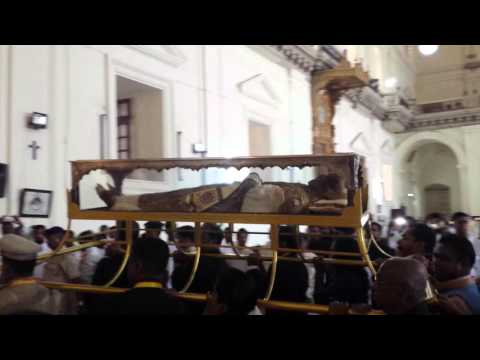 Procession with the body of St. Francis Xavier