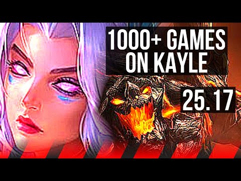 KAYLE vs MALPHITE (TOP) | 1000+ games | KR Master | 25.17