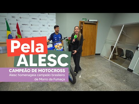 Pela Alesc - Alesc homenageia campeão brasileiro de motocross de Morro da Fumaça - 25/11/25