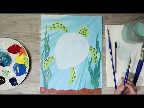 Easy & Fun Sea Turtle Tutorial for Kids!