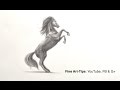 How to Draw a Prancing Horse With Pencil 