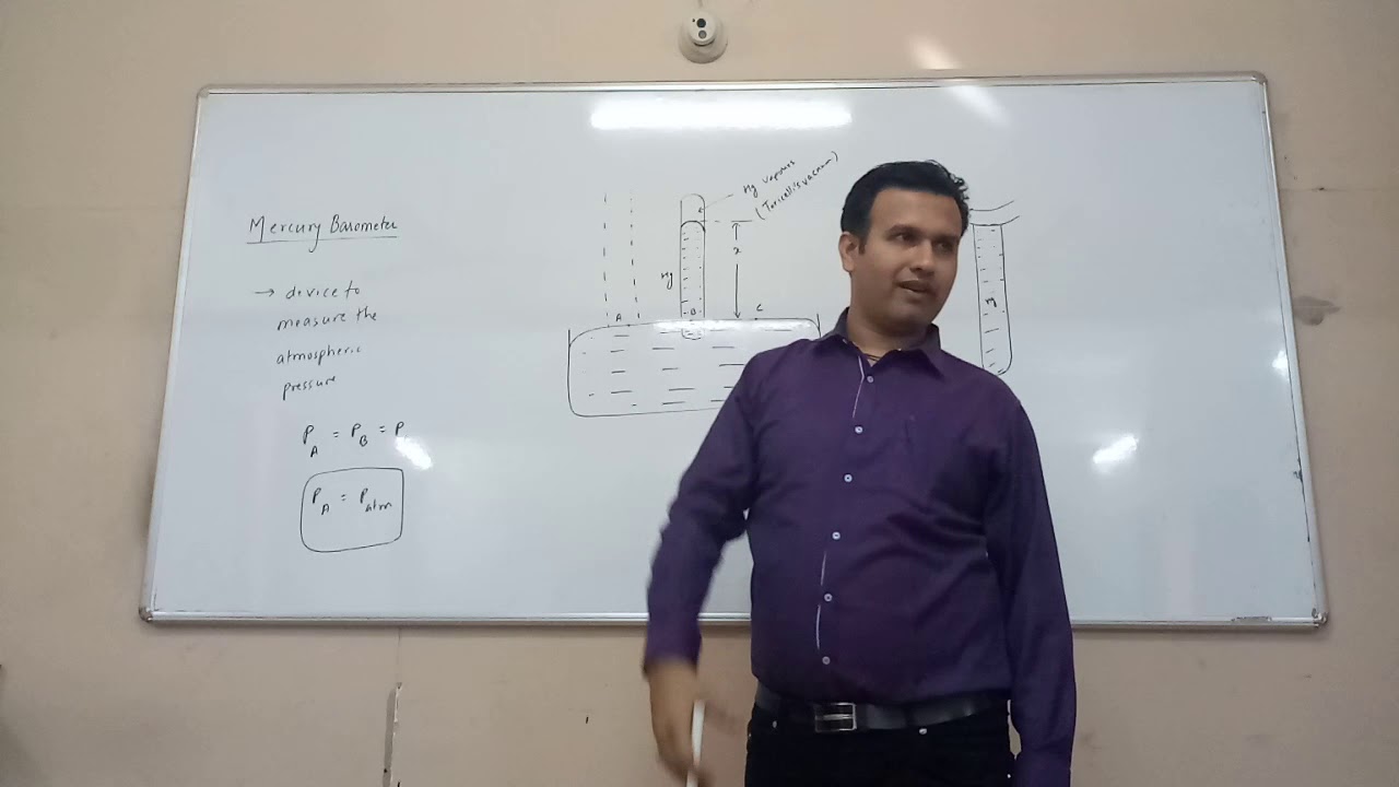 FLUIDS - Mercury barometer