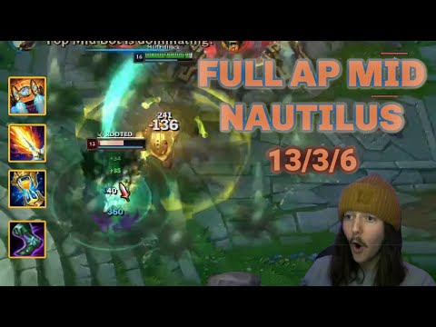 How to DOMINATE MID LANE as Full AP NAUTILUS | Full Jack's Season 11 League of Legends Naut Gameplay