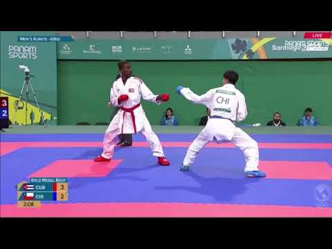 Brayan Díaz 🇨🇺 VS Enrique Villalón 🇨🇱. Karate Final. Kumite Male -60 kg. Panamerican Games 2023.