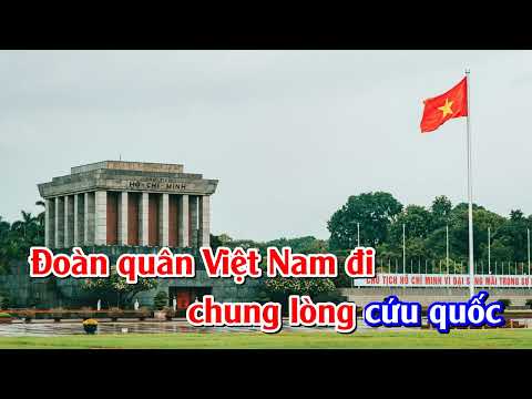 [Karaoke tone Tốp ca Nam Nữ] QUỐC CA VIỆT NAM ( TIẾN QUÂN CA ) Lời 1 - Prod by Nguyen Truong Polm
