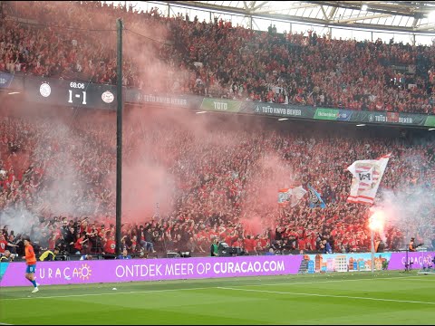 Atmosphere at the Dutch Cup final between Ajax Amsterdam and PSV Eindhoven
