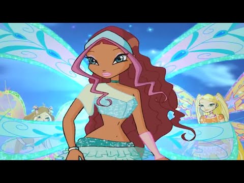 Aisha single-handedly wipes out three Wizards of the Black Circle | Winx Club Clip