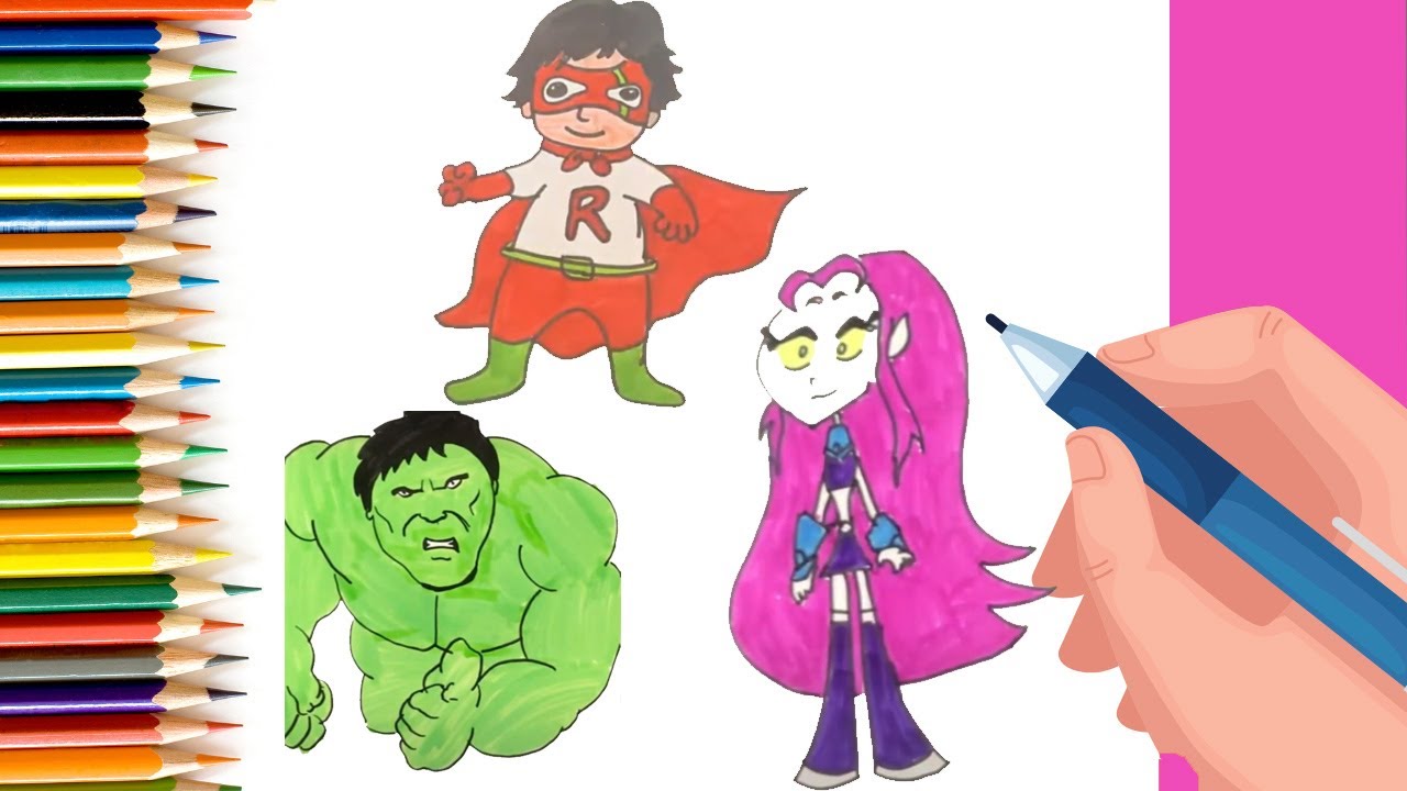 14 Super Hero Drawings for Kids