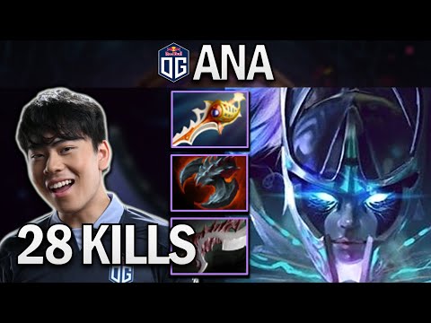 OG.ANA PHANTOM ASSASSIN WITH 28 KILLS - DOTA 2 7.27 GAMEPLAY
