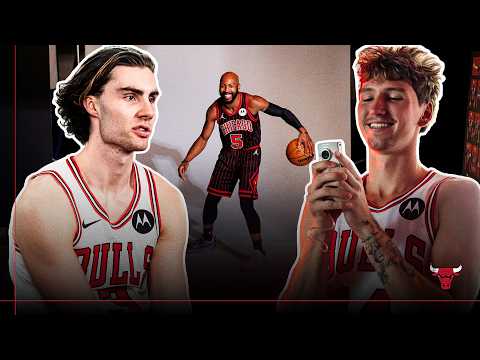 What happens at an NBA media day? 👀 Behind the scenes at Chicago Bulls Photo Day 2025