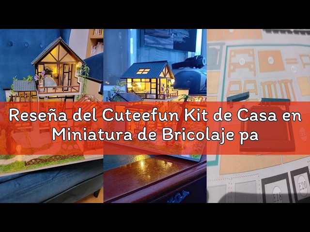 Vídeo relacionado con Cuteefun Casa de Muñecas de Madera con LED, Manualidades de Madera para Adultos Adolescentes para Construir, Regalos de Cumpleaños y Navidad (Aventuras Forestales)