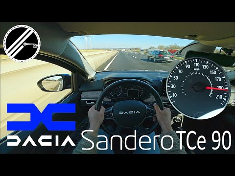 Thumbnail for Dacia Sandero 3 TCe 90 | 91 PS | Top Speed Drive German Autobahn No Speed Limit POV by Dacia Sandero