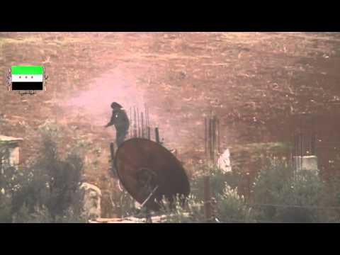 استهداف مقرت النظام في اللواء 82 بقذائف الهاون من قبل لواء معاذ بن جبل ضمن معركة ادخلوا عليهم الباب