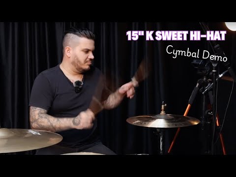 🔥 Zildjian 15" K Sweet Hi-Hat Cymbal Demo | Deep Tones, Fast Response & Classic K Character! 🔥