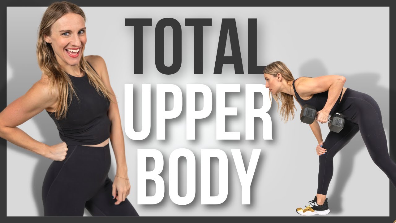 25 minute Complete Upper Body Workout with Dumbbells - YouTube