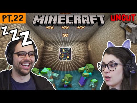 Minecraft pt.22 (Ravine & Zombie Farms) uncut let's play