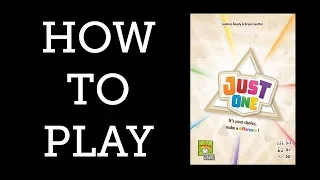 How to Play - Just One