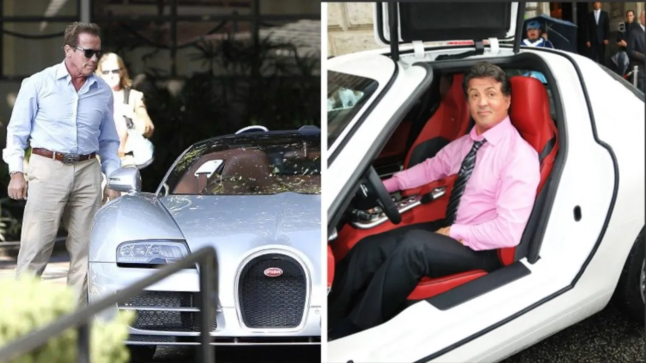 SCHWARZENEGGER VS. STALLONE PERSONAL CAR COLLECTION