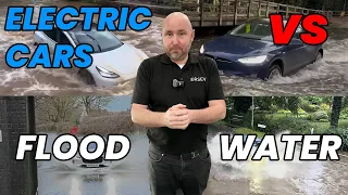 How do Electric cars cope in deep water? Better than petrol/diesel!