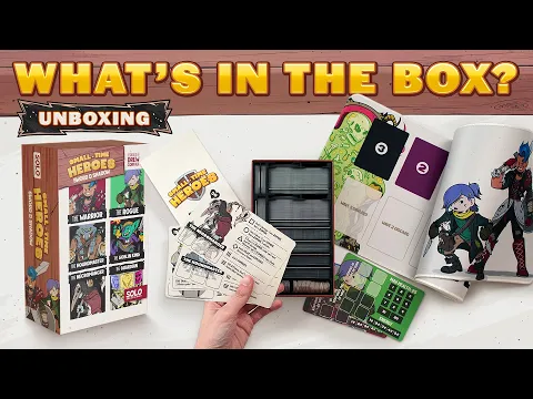 Small-Time Heroes Unboxing (with Playmats) & Custom Insert