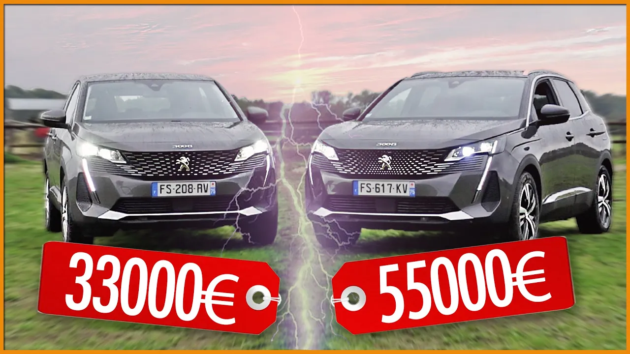 Nouveau PEUGEOT 3008 à 33000€ vs 55000€