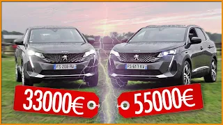 Nouveau PEUGEOT 3008 à 33000€ vs 55000€