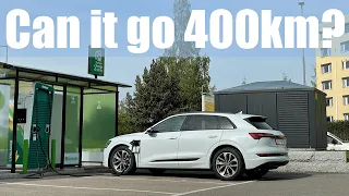 I drove the Audi E-Tron 55 down to 0% | This is what happened AND this is how far I got!