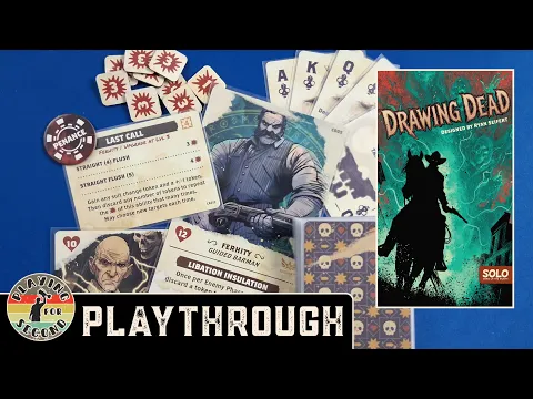 I Played a Dead Man's Game | Drawing Dead Solo Board Game Playthrough