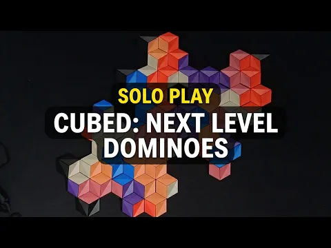Cubed: Next Level Dominoes Board Game Solo Gameplay | DaniCha